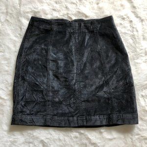 Free people suede mini skirt size 0